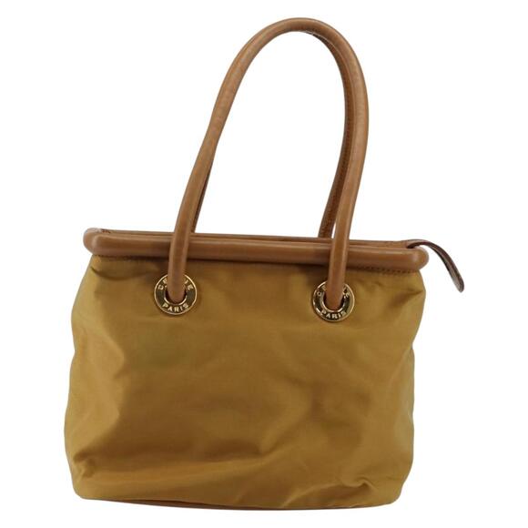 CELINE Hand Bag Nylon Brown Gold - Picture 2 of 13